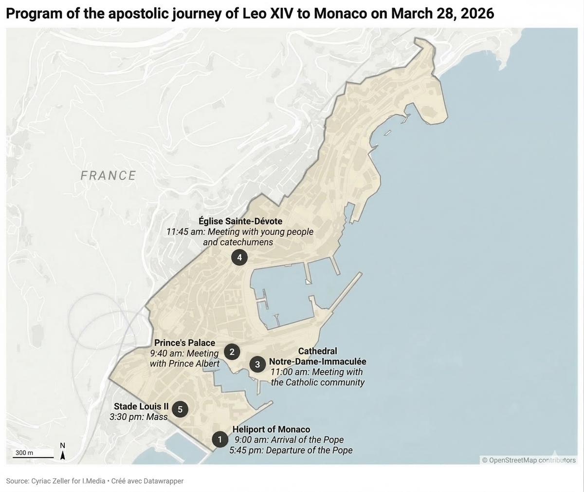 Monaco trip map