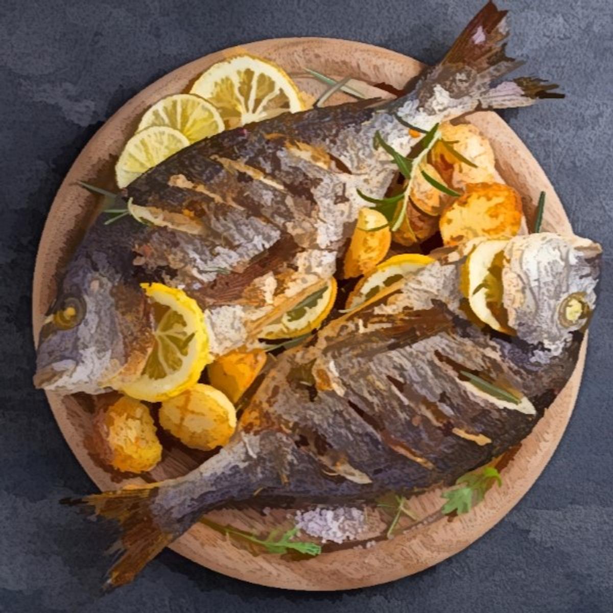 Biblically broiled fish