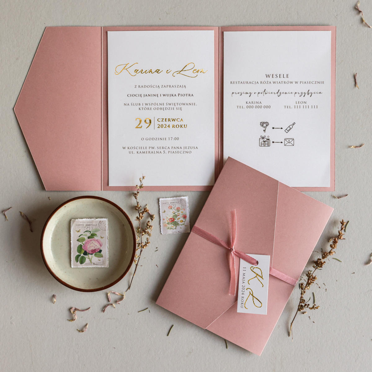 Zaproszenia od Amelia-Wedding.pl