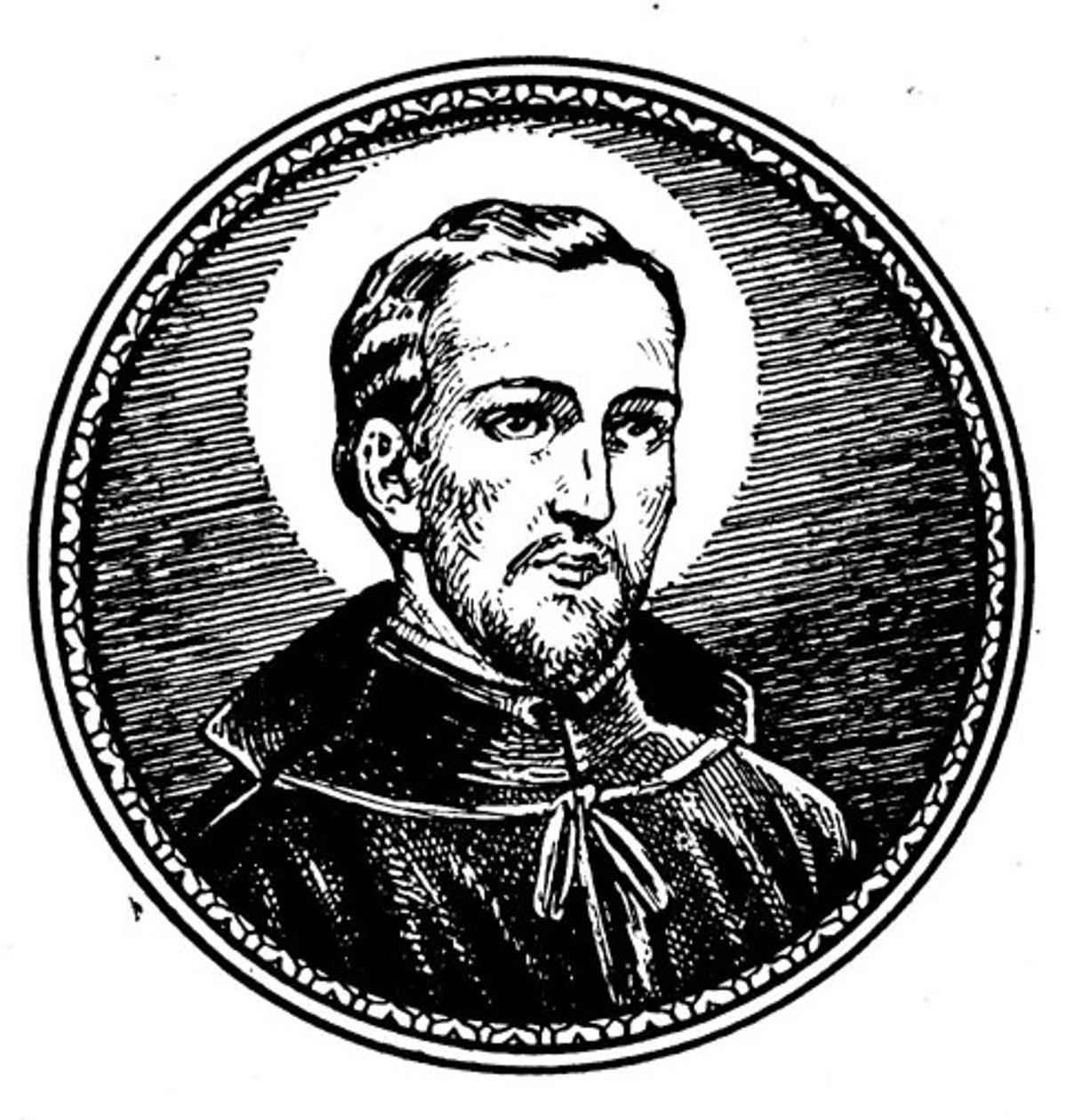 St. Noel Chabanel Woodcut