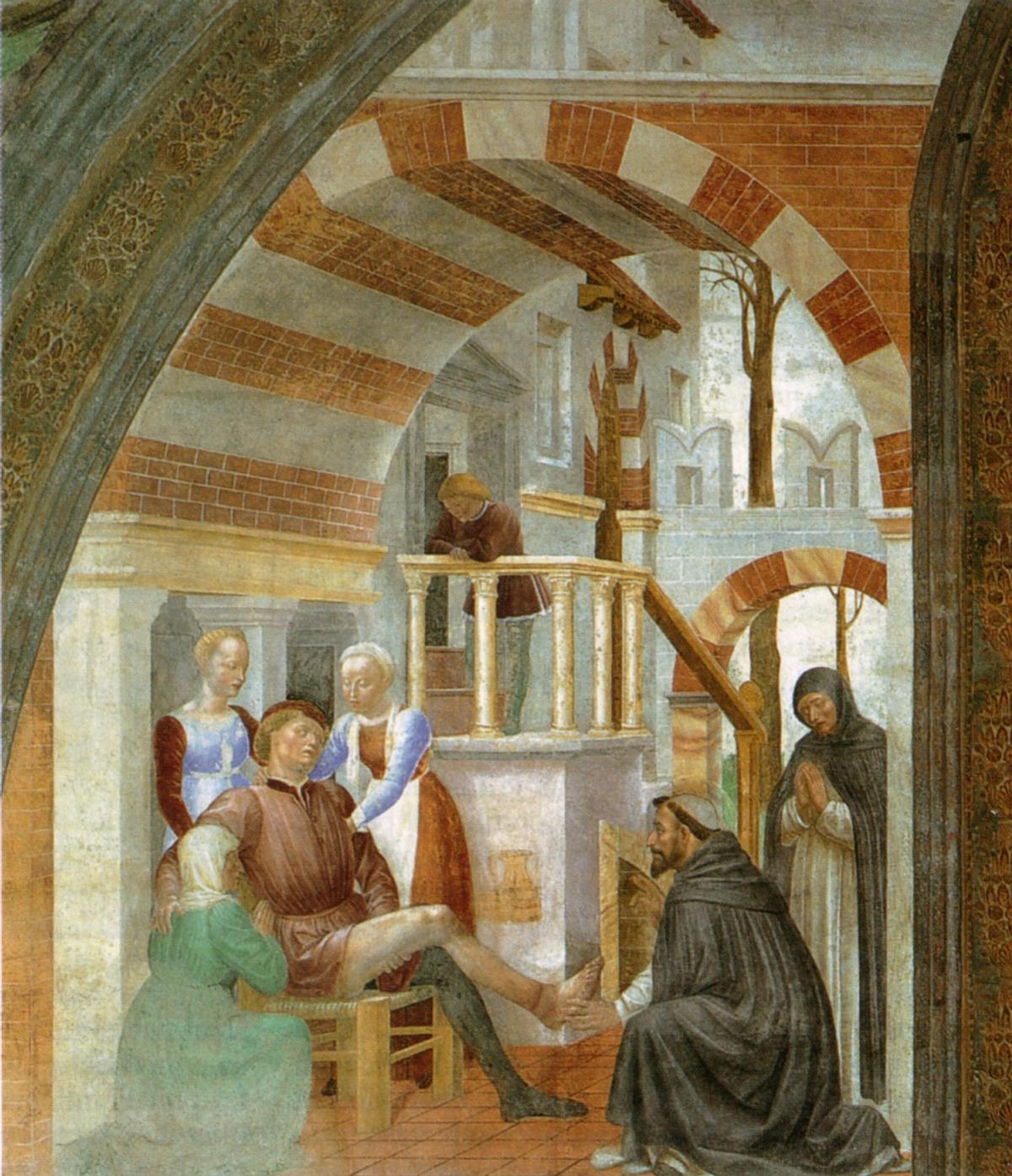 A fresco depicting “Narni’s Miracle” by Vincenzo Foppa