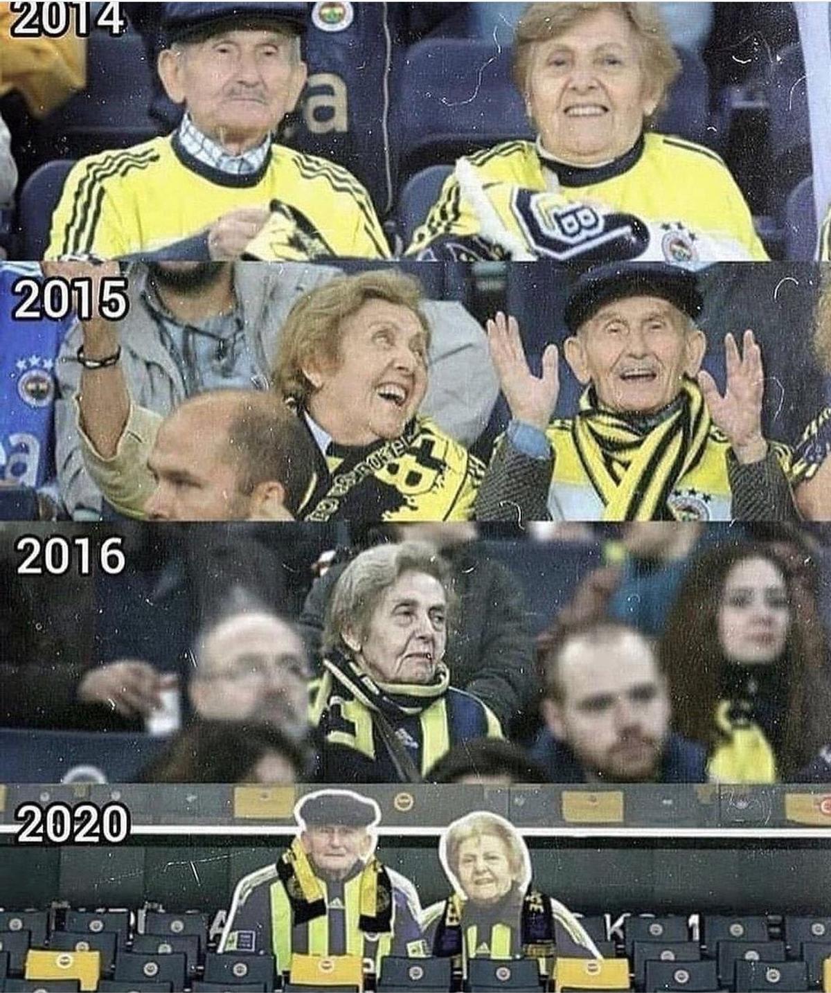 ELDERLY COUPLE SOCCER