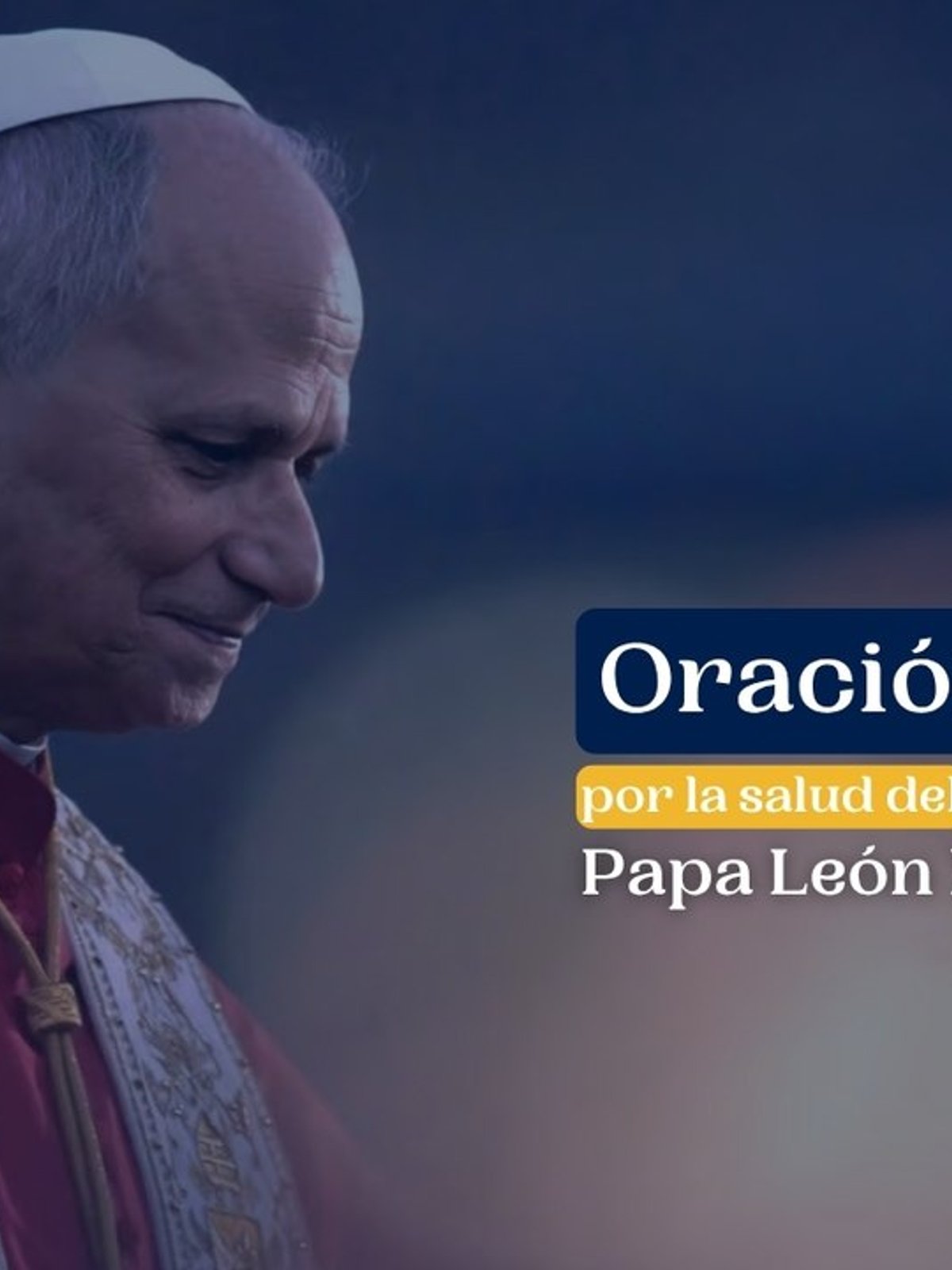 (VIDEO) Oración por la salud del Papa León XIV