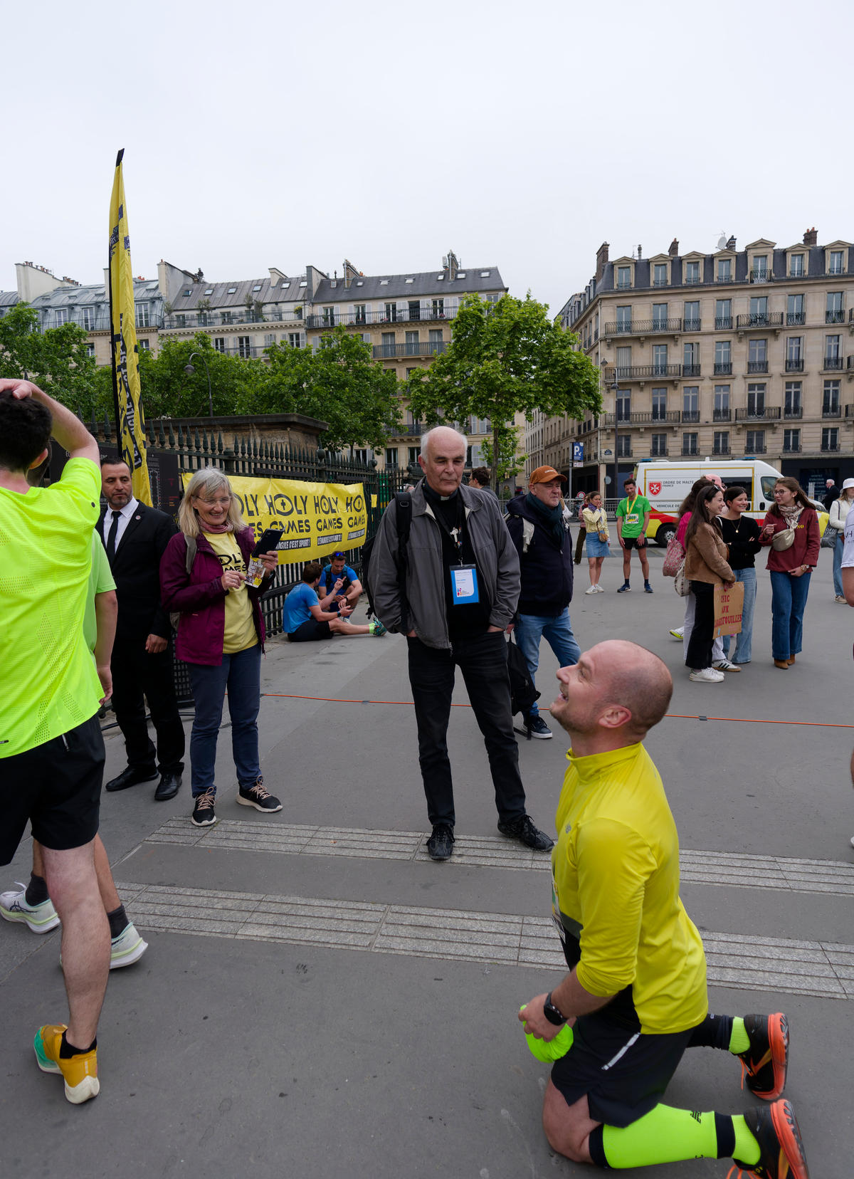 Coureur du Paris Eglises Tour 2025.