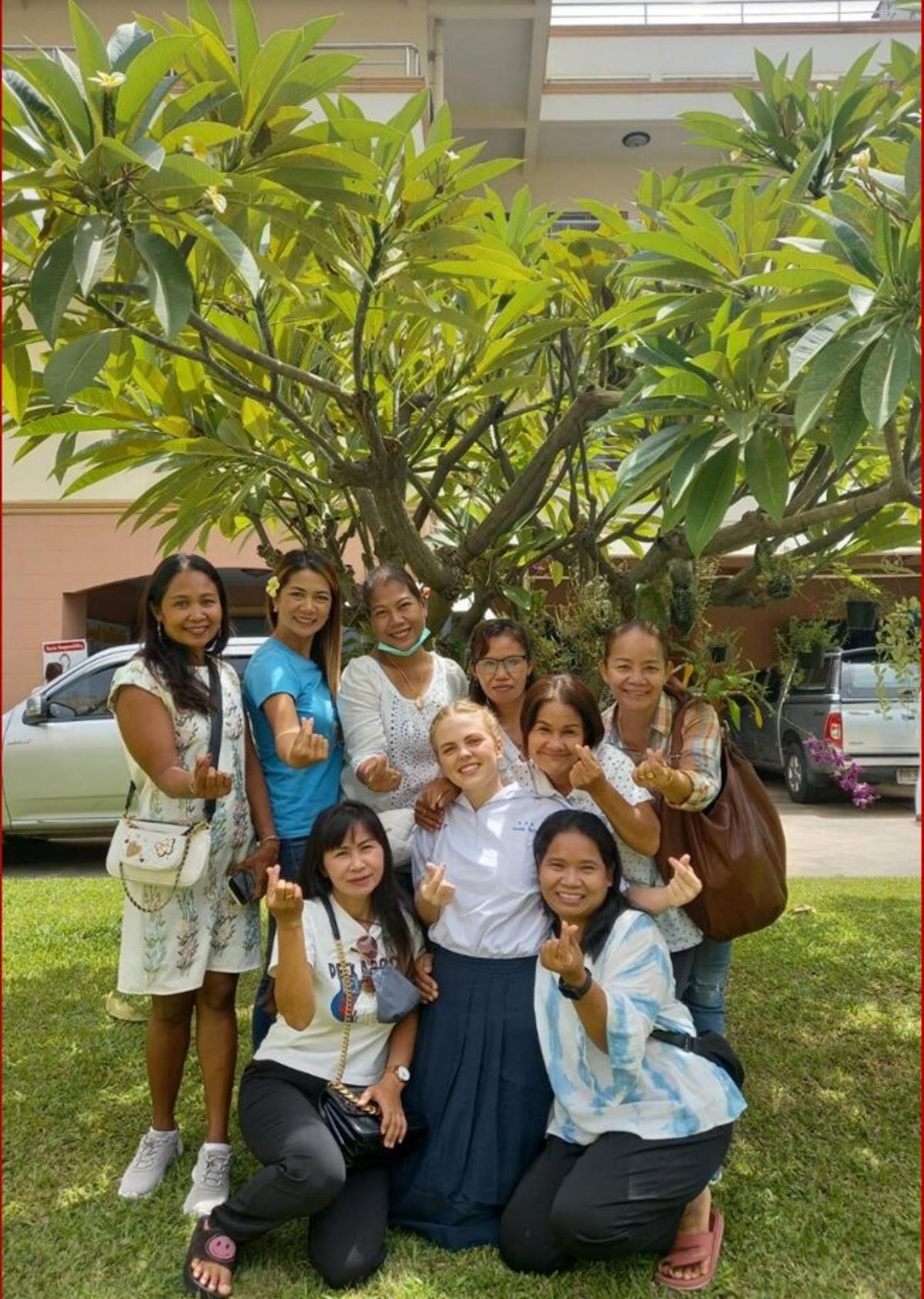 Jeanne en Thaïlande avec Fidesco.