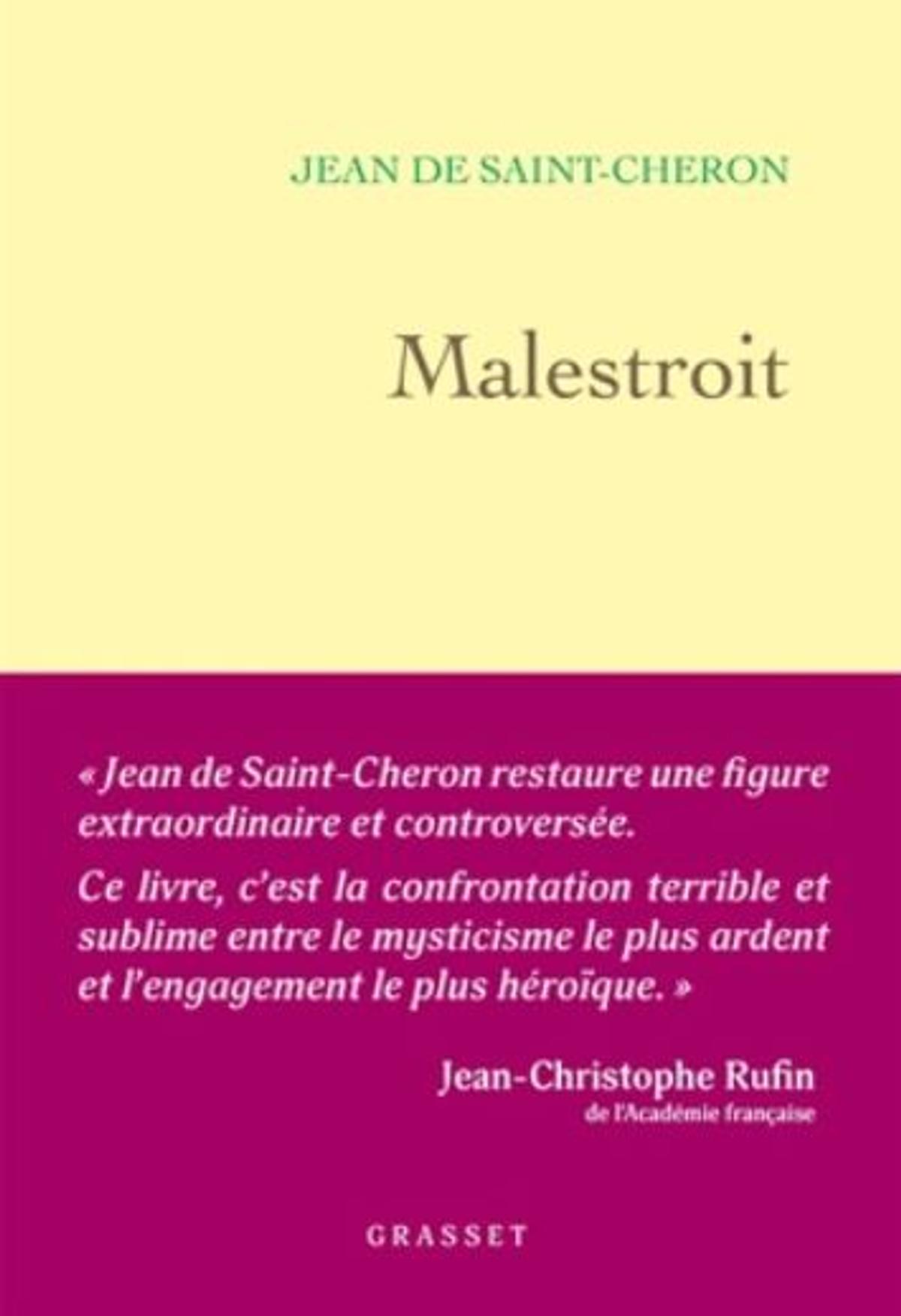 MALESTROIT-JEAN-DE-SAINT-CHERON-LIVRE-GRASSET