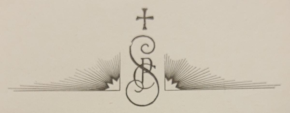 Logo Zgromadzenia Sióstr Misjonarek św. Piotra Klawera w roku 1912