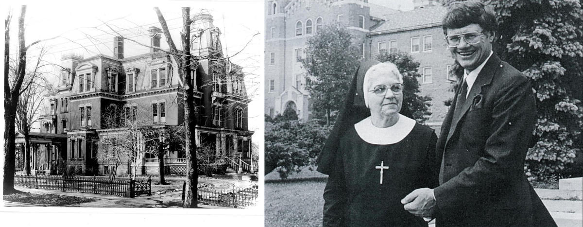 Tom Monaghan - St. Joseph Home for Boys, Tom Monaghan with Sister Berarda