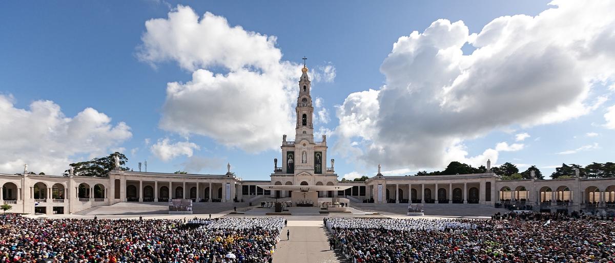 Panoramic view of the Sanctuary of Fátima, final destination of the Tagus Route