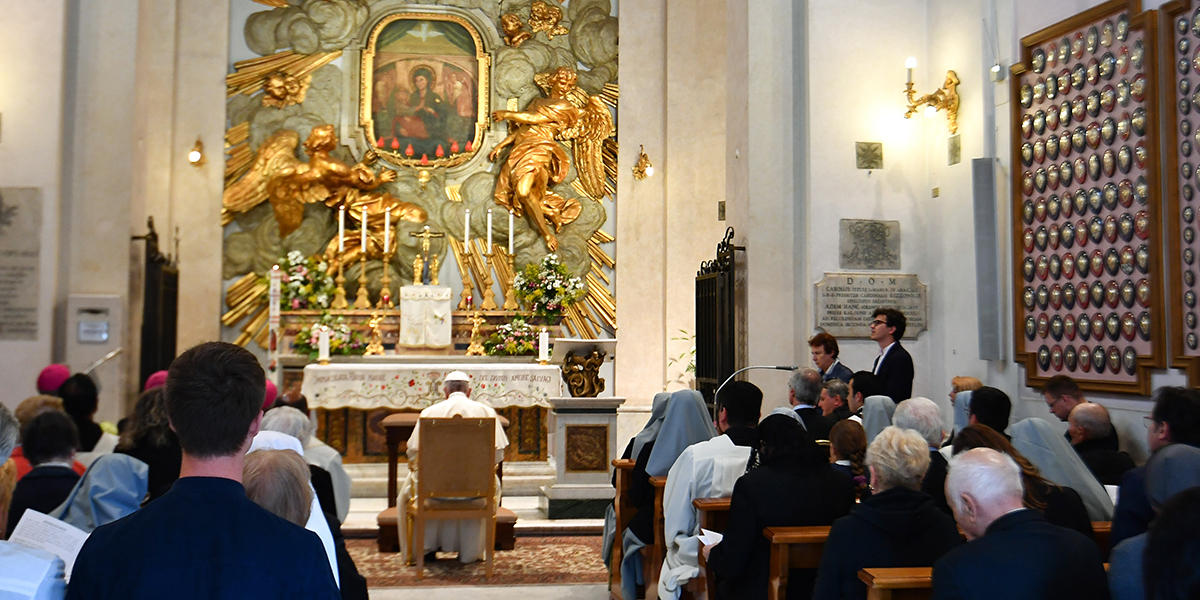POPE FRANCIS SHRINE OF OUR LADY OF DIVINE LOVE