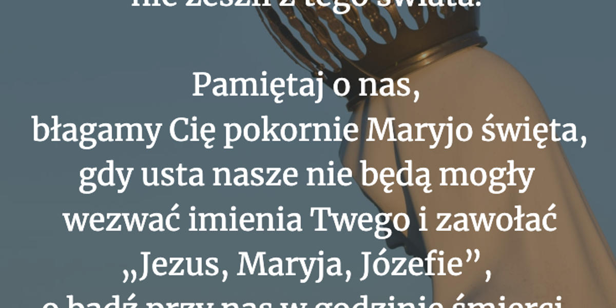 Modlitwa dla ciebie na dziś [15 września]