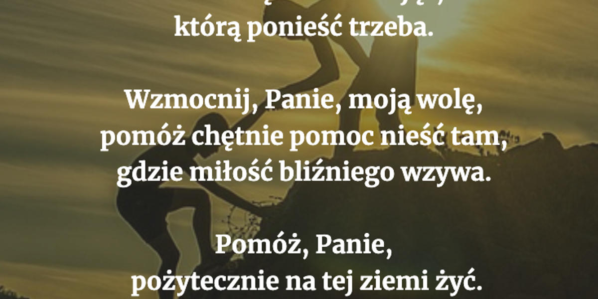 Modlitwa dla ciebie na dziś [4 września]