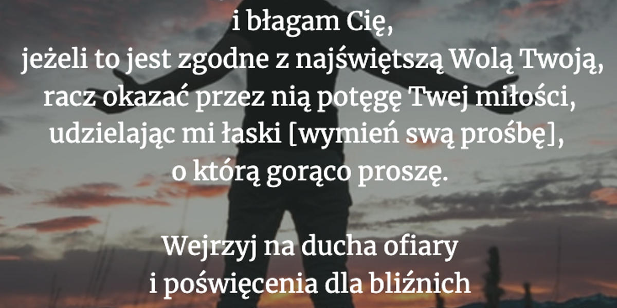 Modlitwa dla ciebie na dziś [9 września]