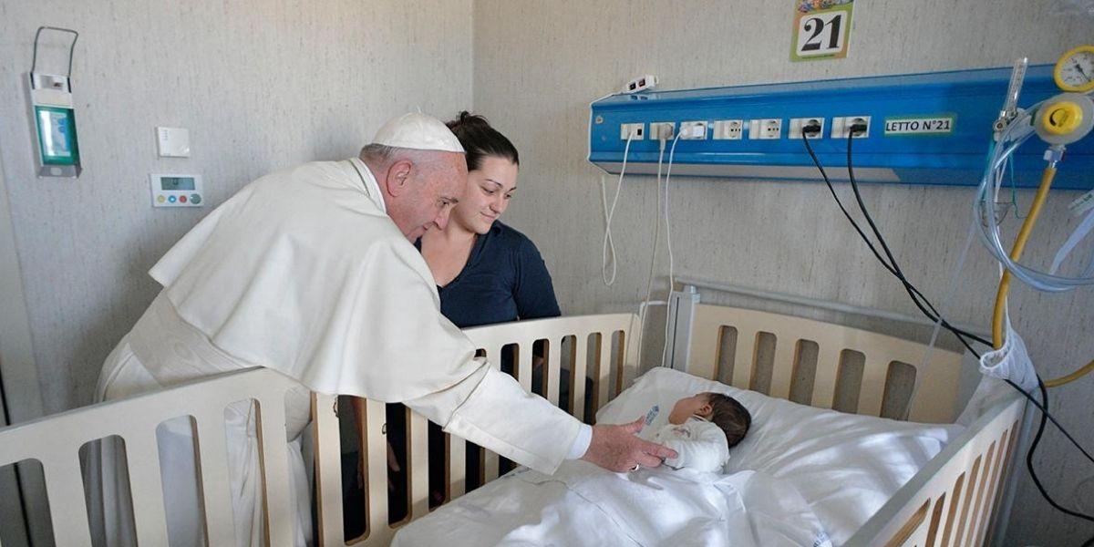 WEB3- Pope Francis - Visit - Bambino Gesù - Rome - children hospital - AFP- PBG01
