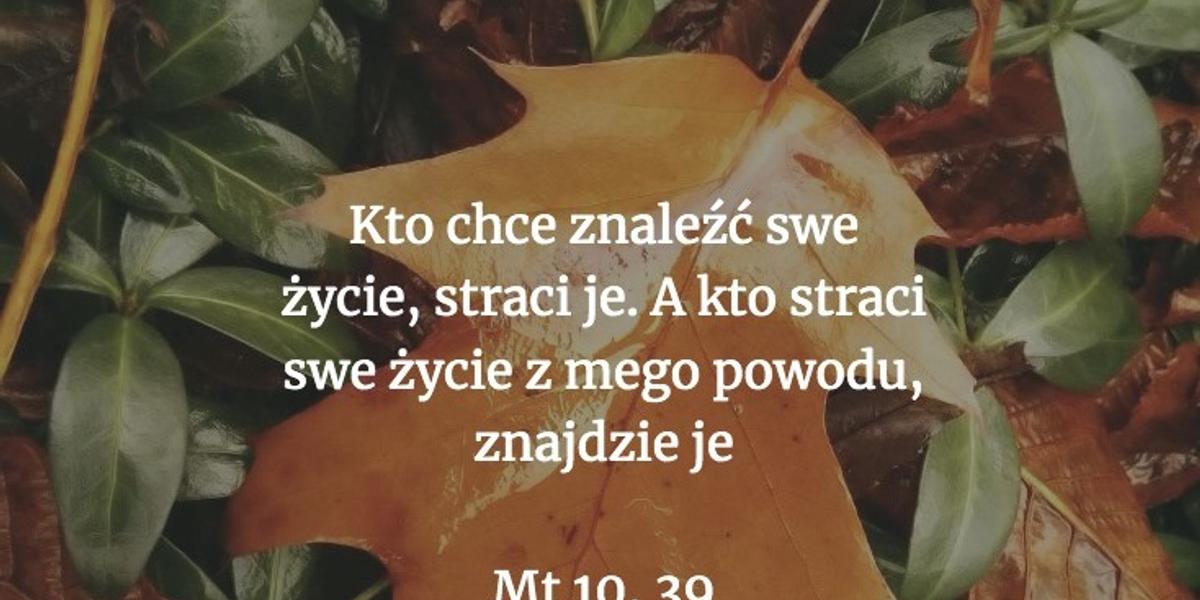 Cytat z Biblii dla ciebie na dziś [21 września]