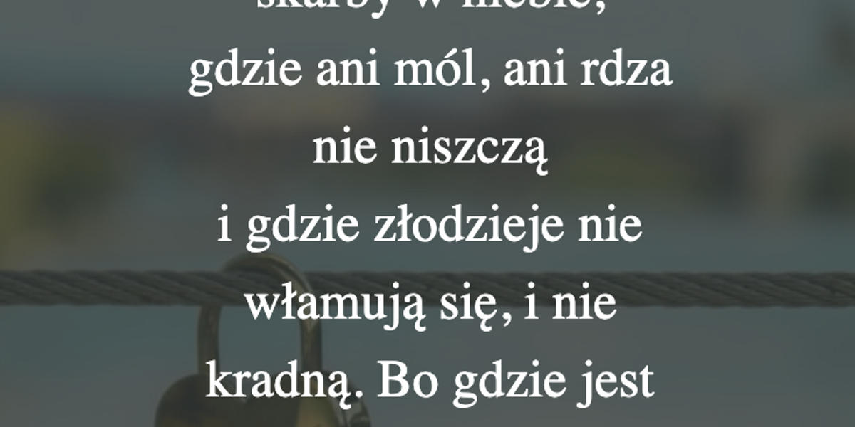Cytat z Biblii dla ciebie na dziś [7 września]