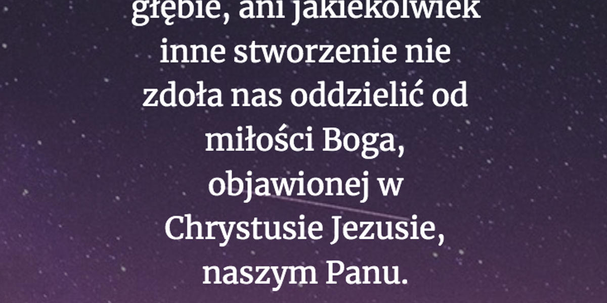 Cytat z Biblii dla ciebie na dziś [3 października]