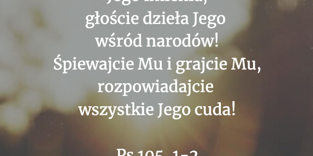 Cytat z Biblii dla ciebie na dziś [21 listopada]
