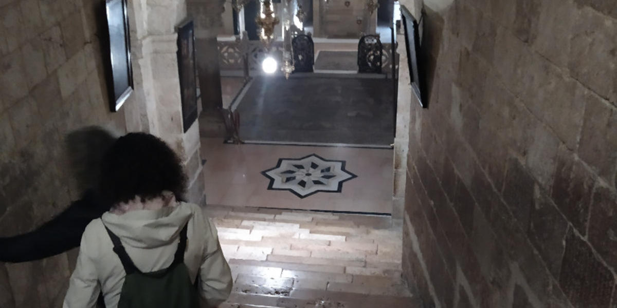 Cruces en el Santo Sepulcro y capilla de la Invención de la Cruz