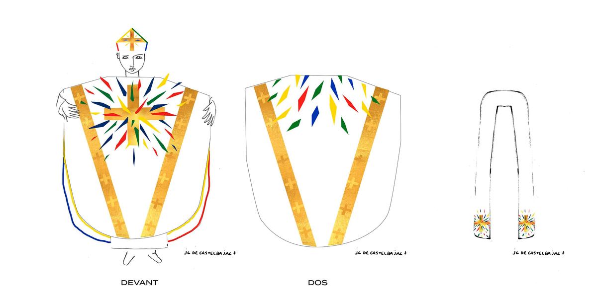 Los nuevos ornamentos litúrgicos de Notre-Dame de París
