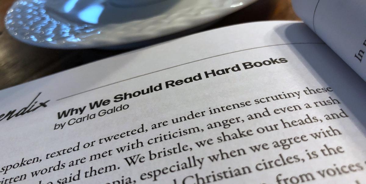 A page from this year's Well Read Mom reading guide