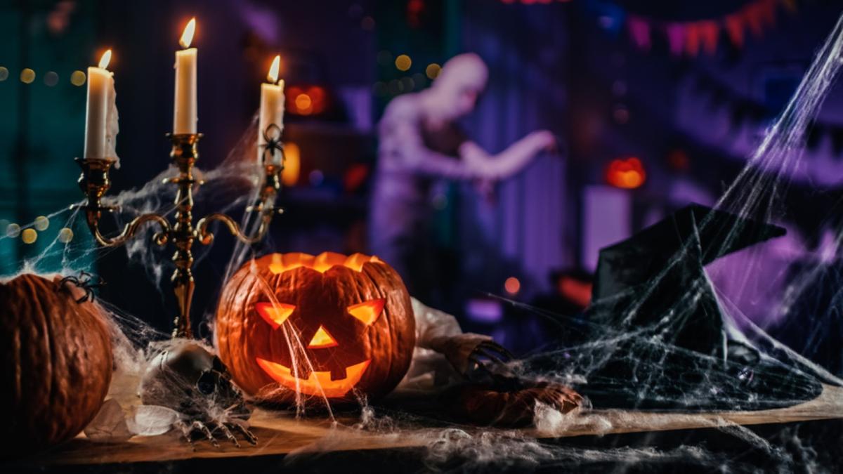 Halloween Still Life Colorful Theme