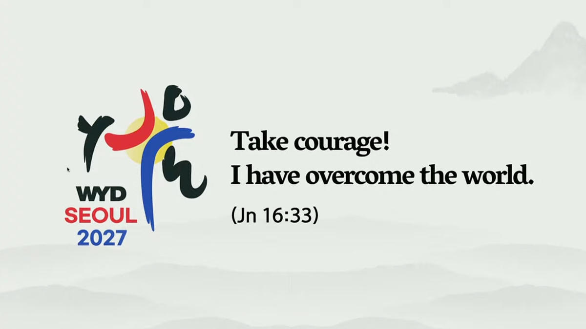 Seoul World Youth Day slogan and logo in English