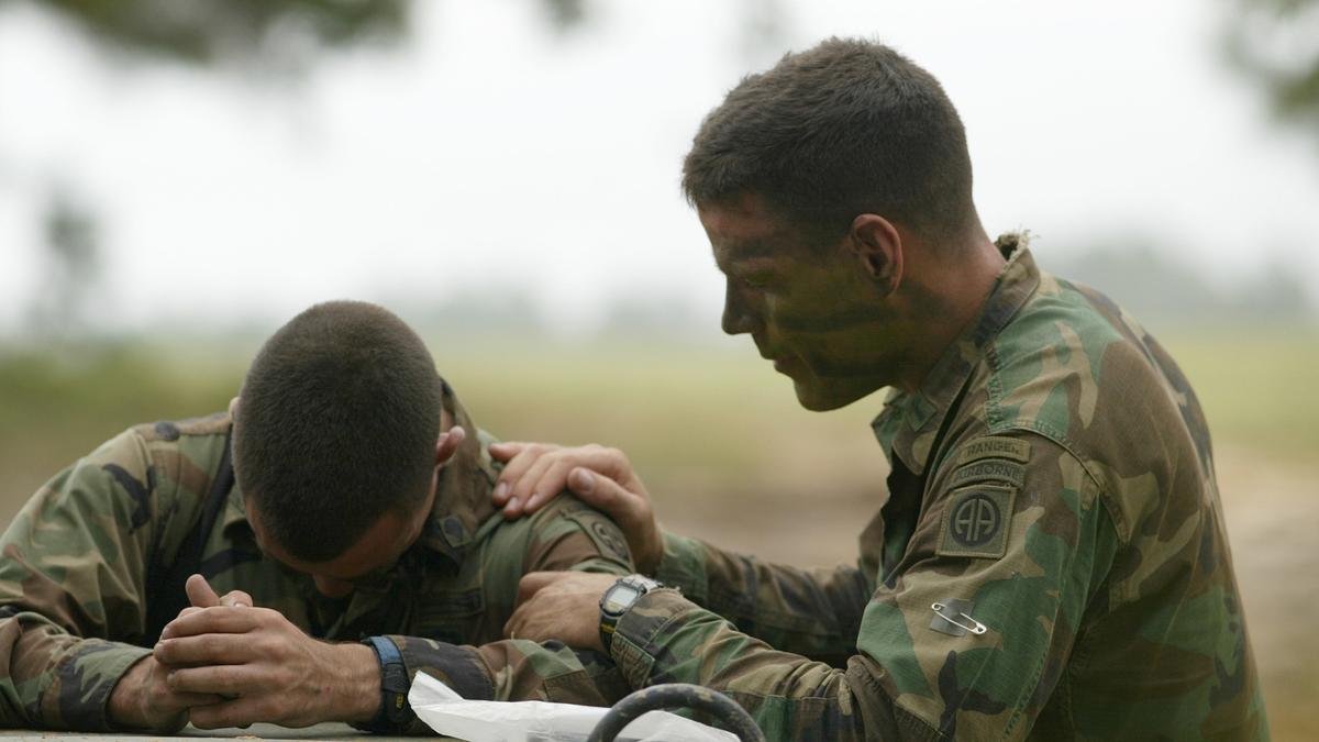 A still from "Fighting Spirit: A Combat Chaplain's Journey"