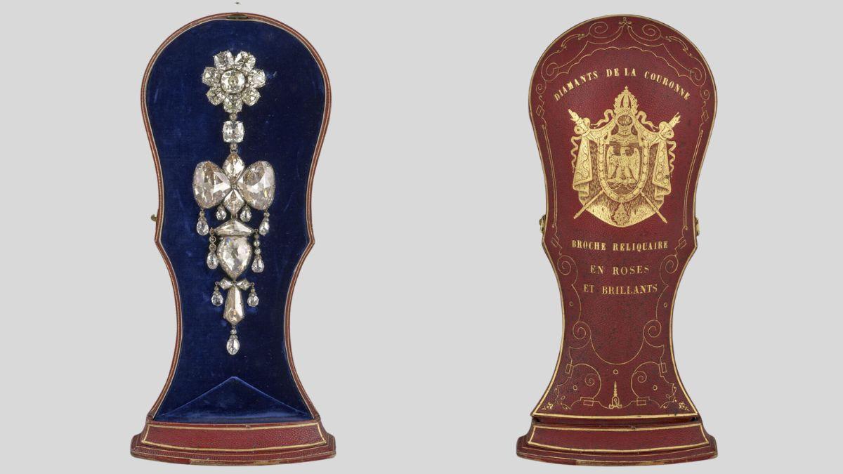 The brooch stolen from the Louvre.