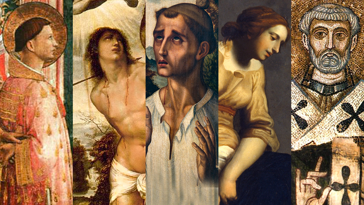 web-five-saints-agatha-clement-stephen-sebastian-comp-public-domain