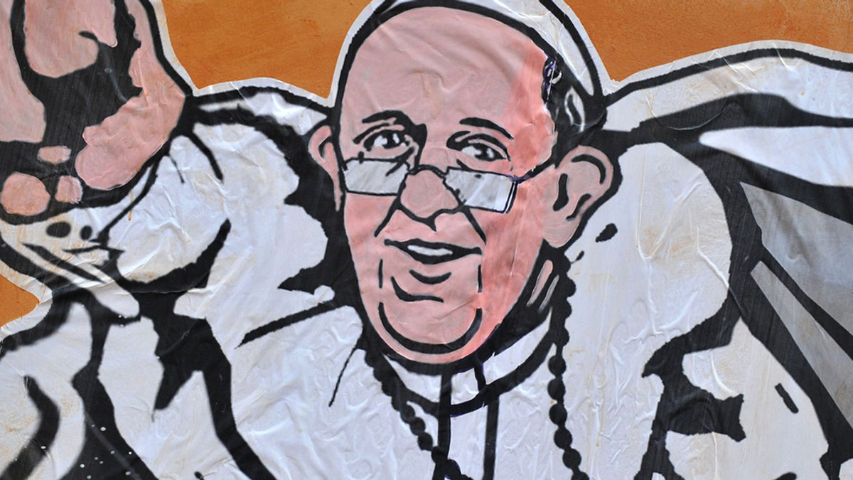 hero-papiez-franciszek-superman-afp-east-news