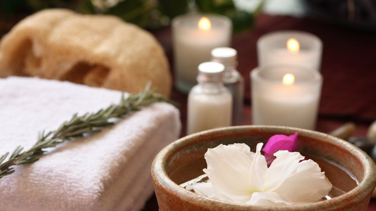 at the spa