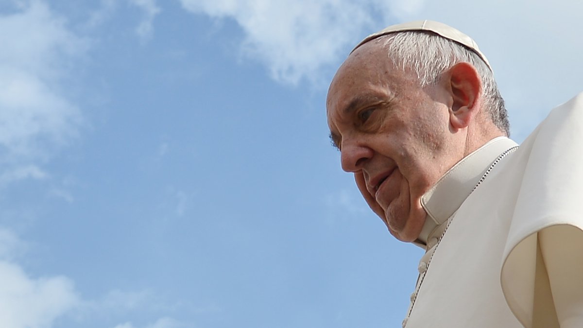 HERO POPE FRANCIS ROME SERIOUS Vincenz PINTO:AFP AI