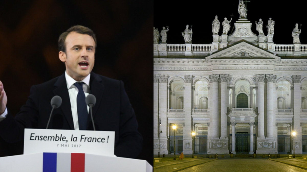 web emmanuel macron saint john latran rome ©CITIZENSIDE : Francois PAULETTO : Citizenside – Wikipedia