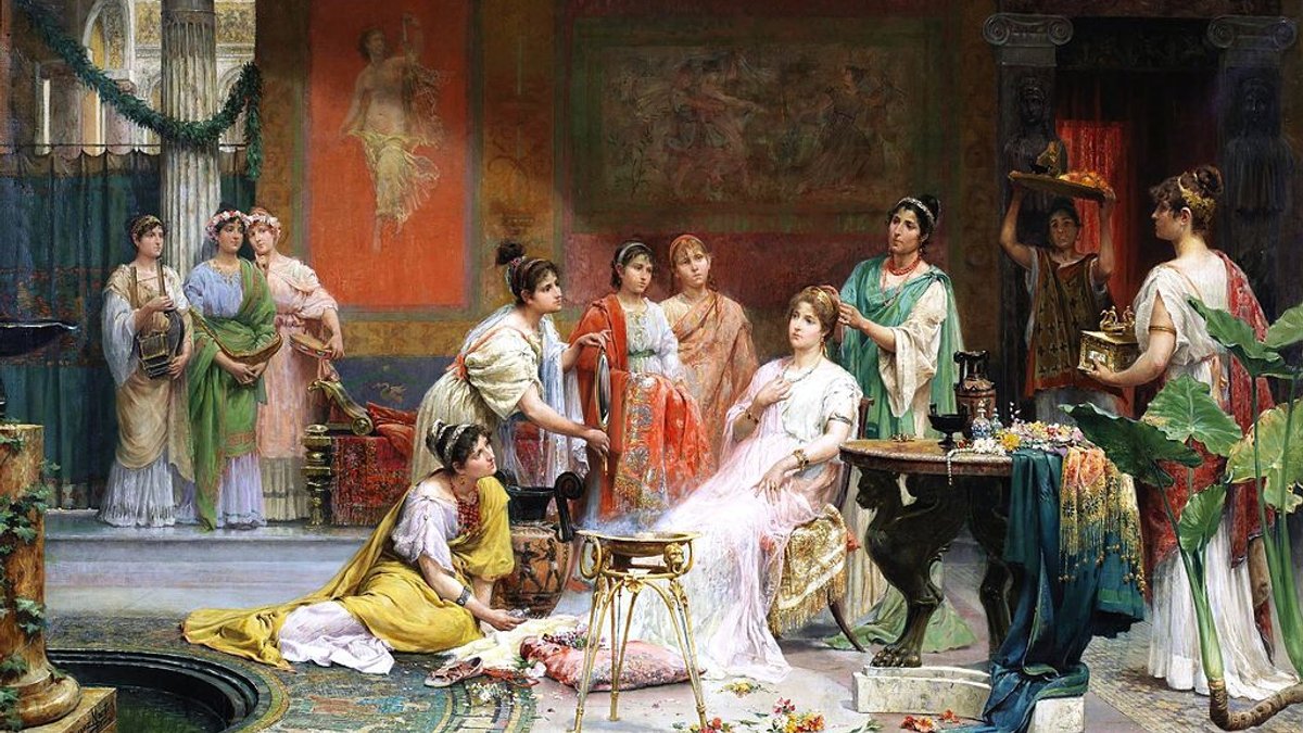 Tocador_de_una_matrona_romana_Juan_Giménez_Martín