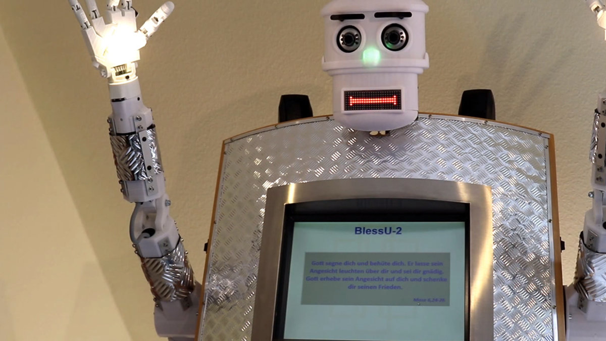 web3-robot-prayer-priest-blessing