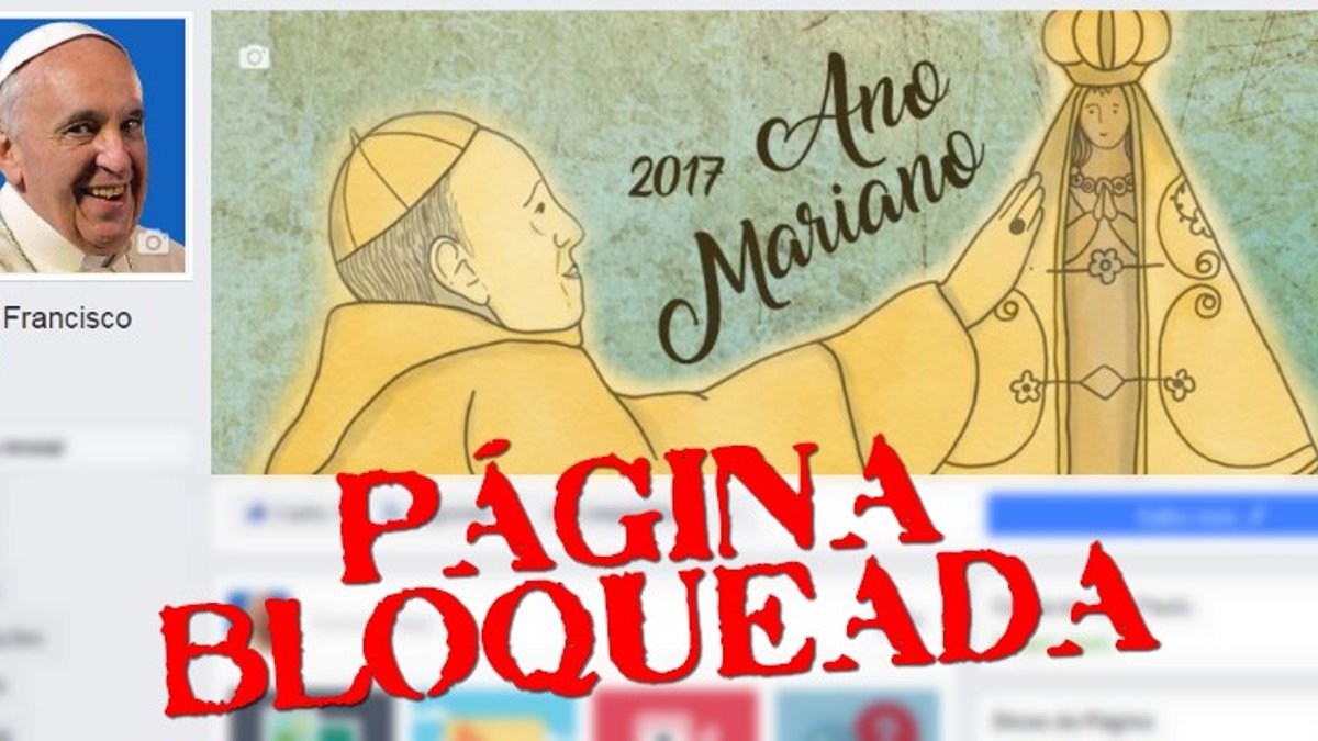 Fanpage Papa Francisco Brasil bloqueada