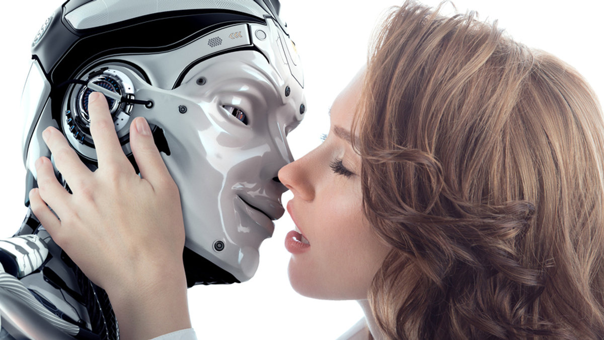 web woman robot love kiss De Willyam Bradberry:Shutterstock