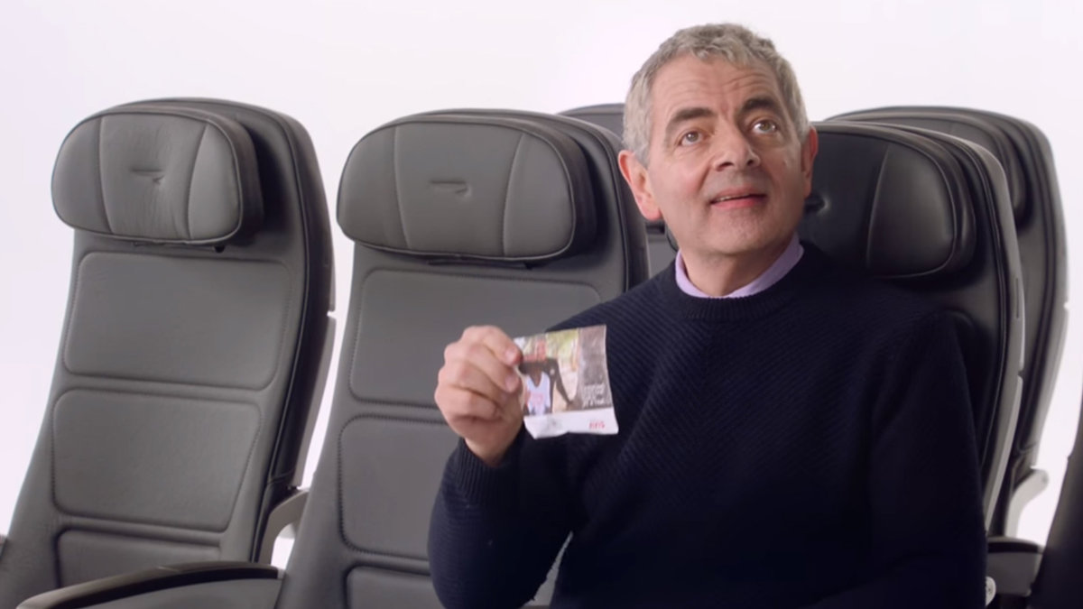 Jaś Fasola w reklamie British Airways