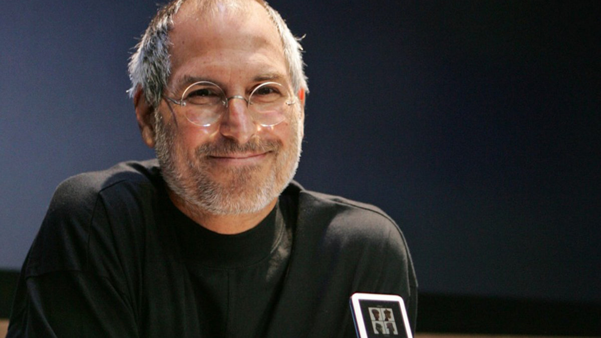 Steve Jobs podczas swojej prezentacji