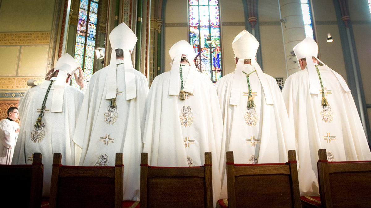 A ROW OF BISHOPS