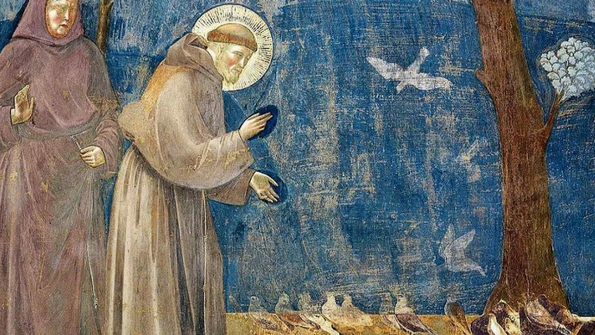 São Francisco de Assis prega aos passarinhos - Giotto