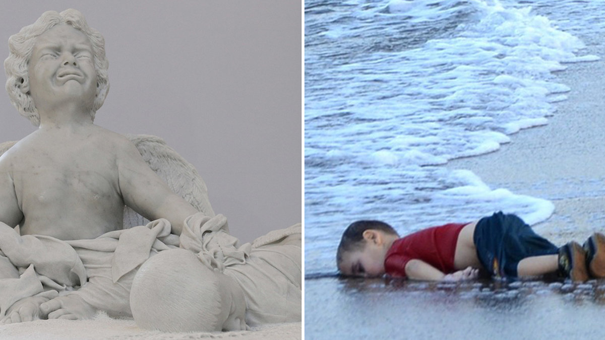 FIGURA W FAO, CIAŁO AYLANA NA PLAŻY