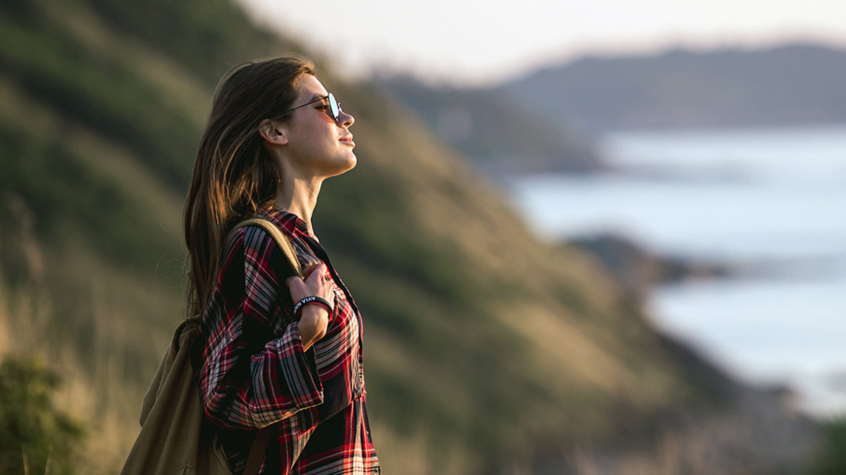 Woman Hiking