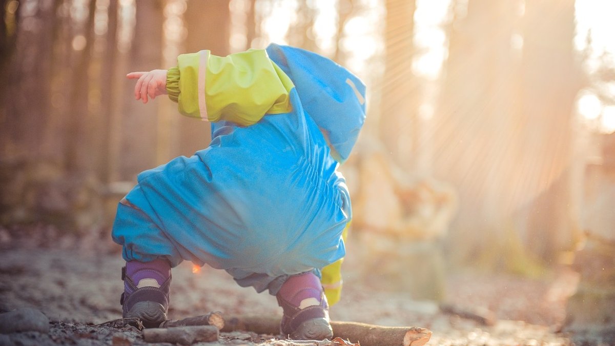 Child in forest
