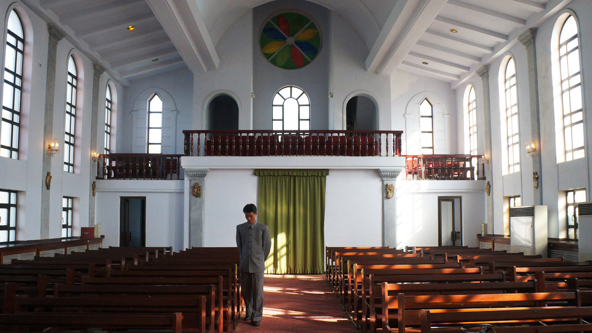 Igreja em Pyongyang, Coreia do Norte