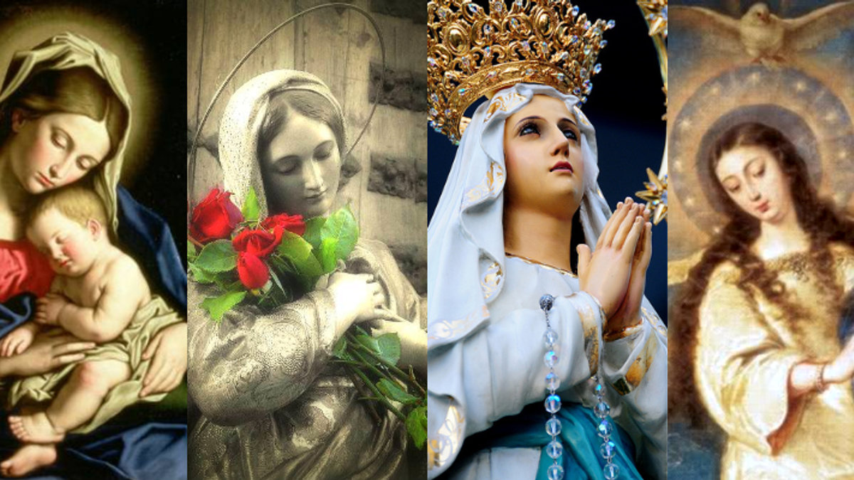 Os 4 dogmas de Maria também são títulos de Nossa Senhora
