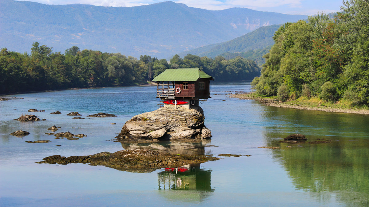 CASA, ROCCIA, FIUME