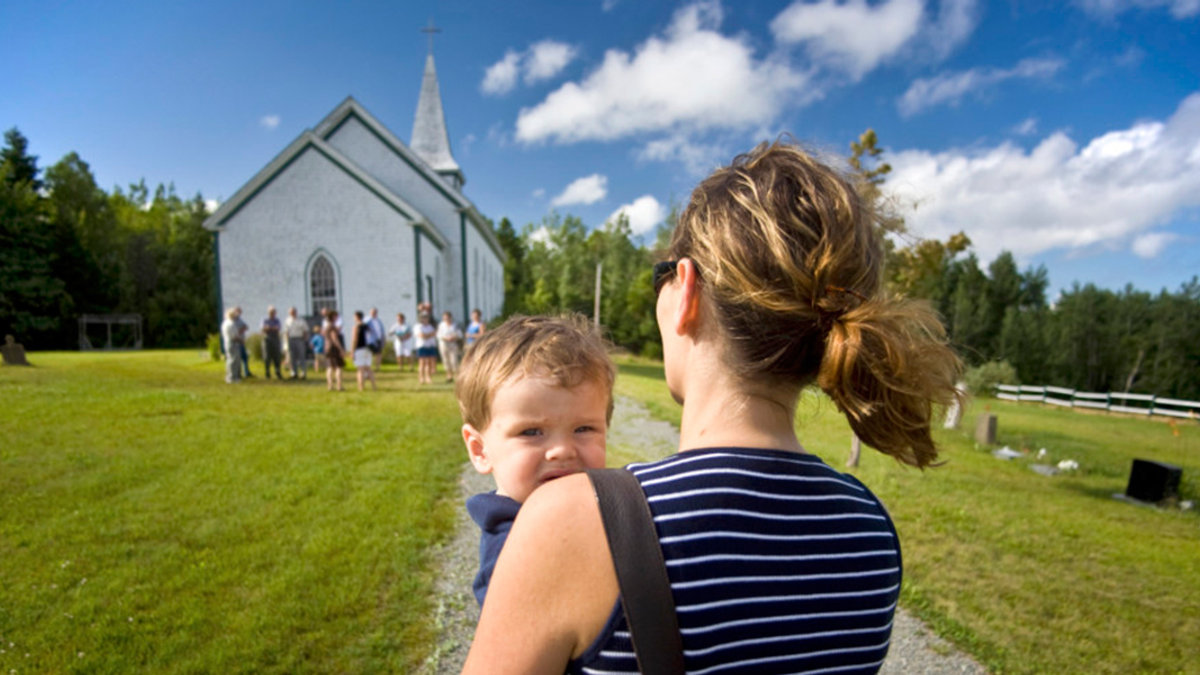 FAMILY AT CHURCH