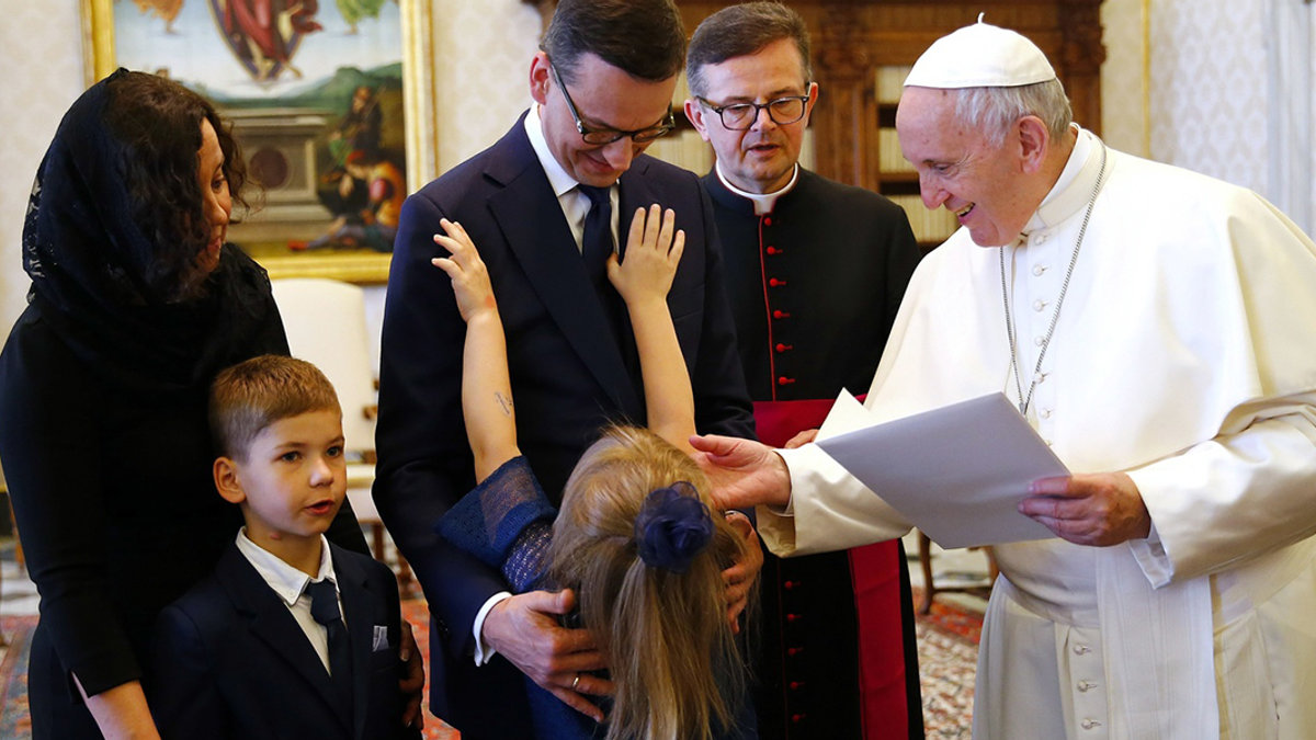 PREMIER MORAWIECKI I PAPIEŻ FRANCISZEK